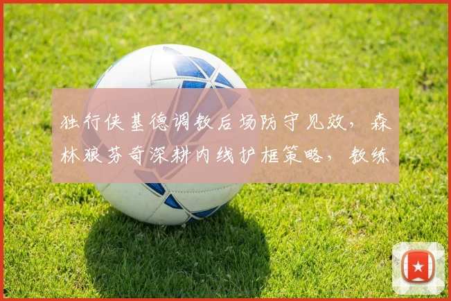 独行侠基德调教后场防守见效,森林狼芬奇深耕内线护框策略,教练防守哲学鲜明对比